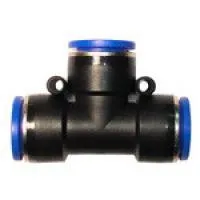 Соединитель трубок Т-образный, (PUT-типа), пластик, в ассортименте, (Teksan)