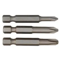 Отвертка-насадка крестообразная "Philips" РH1,PH2,PH3 50мм (3шт) S2 Интерскол